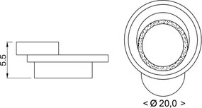 Brilagi - Plafonieră LED MODERN MINI LED/22W/230V 3000/4000/6000K