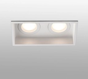 Rama Spot incastrabil tavan baie IP44 HYDE SQ 2L alb