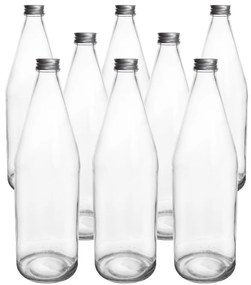 Set borcane din sticlă Orion Edensaft, cu capac, 0,7 l, 8 buc.