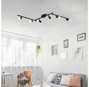 Spot LED Eglo 32433 BUZZ-LED 6xGU10/2,8W/230V 3000K negru