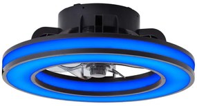 Ventilator LED RGBW dimabil de tavan Brilliant MONDELLO LED/26W/230V + telecomandă