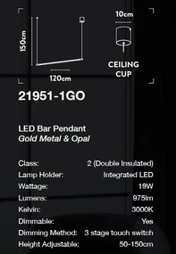 Lustra LED suspendata design modern minimalist Belle