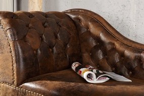 Canapea relax clasica stil englezesc Chesterfield maro antic