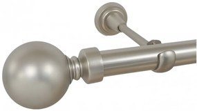 Galerie fara inele KULA BALL/25 - crom mat (Alege marime: 140 cm)