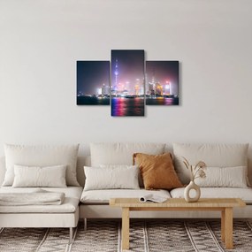 Tabloul Shangai nocturn (90x60 cm)