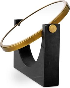 Oglinda de masa LUX marmura negra Vivaldi