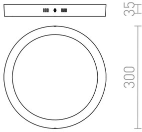 Plafonieră LED SOCORRO LED/24W/230V RED-Design Rendl-R12973