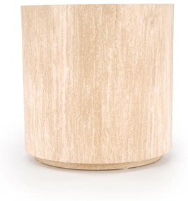 Masa de cafea rotunda Travertino S ø45/h45 cm