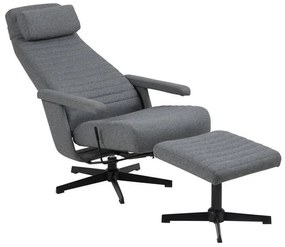 Fotoliu Oakland 280Gri, 113x66x118cm, 22 kg, Tapiterie, Picioare: Metal
