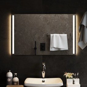 Oglinda de baie cu LED, 80x50 cm
