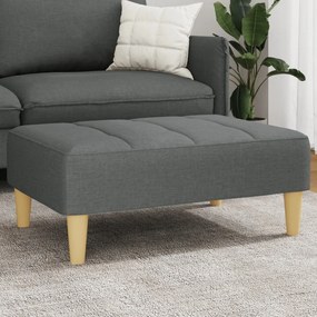 vidaXL Taburet, gri închis, 77x55x31 cm, material textil