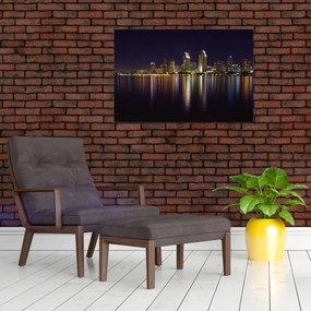 Tablou cu orașul nocturn (90x60 cm)