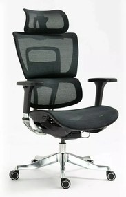 Scaun de birou Winner Lux negru/crom