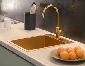 Chiuveta inox RUSSEL 90 cupru