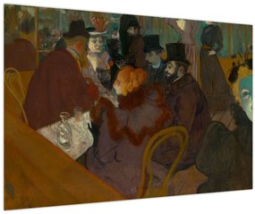 Tablou - Henri de Toulouse-Lautrec, At the Moulin Rouge, reproducere (90x60 cm)