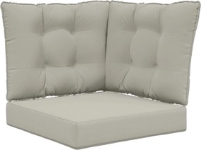 vidaXL Perna pentru canapea de exterior 3 pcs Gri Poliester