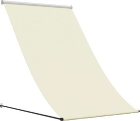 vidaXL Copertină retractabilă, crem, 100x150 cm, țesătură și oțel