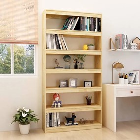 vidaXL Bibliotecă/Separator cameră, 100x30x200 cm, lemn masiv pin