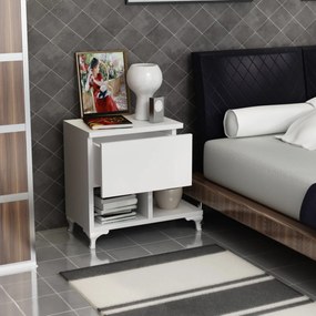 Măsuță de noptieră Cast White