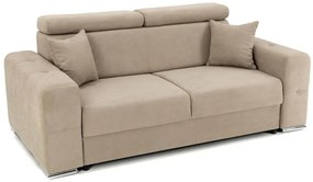 Canapea Fixă 2 locuri BELLAGIO, cu tetiere reglabile, 205x100x100 cm, Bej-Enjoy