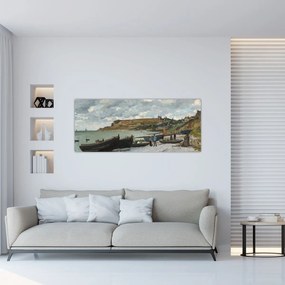 Tablou - Claude Monet, Sainte Adresse, reproducere (120x50 cm)