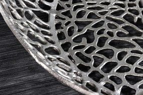 Masuta de cafea design modern Spin 40cm argintiu