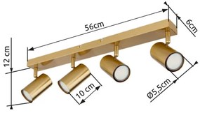 Spot Globo 57911-4GO ROBBY 4xGU10/35W/230V