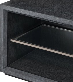 Comoda TV design elegant LUX Hennessey S, gri carbune 115111 HZ