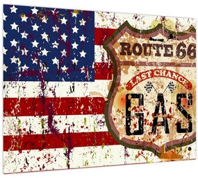 Tablou - Vintage steag (70x50 cm)