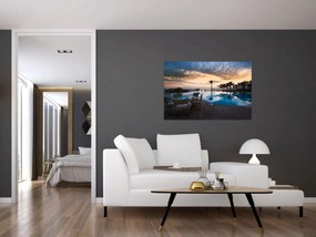 Tablou - Stațiune la mare (90x60 cm)