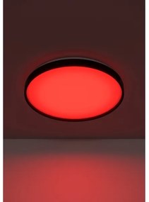 Eglo 300692 - Plafonieră LED RGBW MOZONCILLO-Z, 28,3 W, 230 V, neagră + telecomandă
