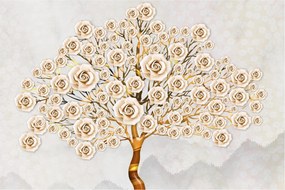 Tablou cu copac cu flori (90x60 cm)