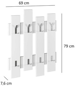 Cuier de perete Wave White