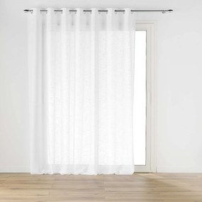 Perdea largă cu inele, cu efect de in, HALTONA, 400 x 240 cm