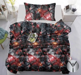 Lenjerie de pat din bumbac LUMIRON gri Dimensiune lenjerie de pat: 70 x 90 cm | 140 x 200 cm