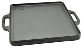 Placa grill BBQ față dublă 32x32cm, fonta Perfect Home 12970