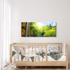 Tablou - cascadele în djunglă (120x50 cm)