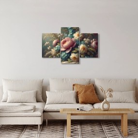 Tablou - Natură moartă cu flori - pictură (90x60 cm)