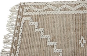 Covor natural din iută și lână țesut manual, antiderapant, 164 x 235 cm, „Attigny”