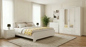 Dormitor Sara cu pat 180x200 cm cu somiera fixa