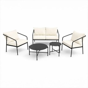 Set mobilier de grădină AVENBERG MESSINA alb