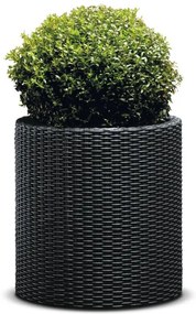 Ghiveci CYLINDER, L, antracit