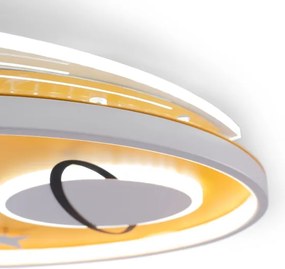 Brilagi -LED Plafonieră pentru copii STARSHIP LED/64W/230V 3000/4500/6000K galbenă