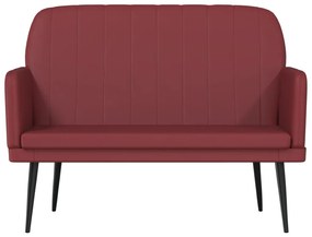 Banca, rosu vin, 107x80x81 cm, piele ecologica Bordo