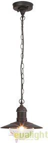 Lustra, Pendul de exterior cu protectie IP44, finisaj negru, diametru 24cm, Oslo 8717 RX
