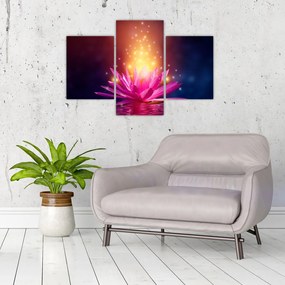 Tablou cu lotus pe apă (90x60 cm)
