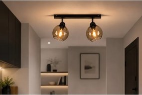 Spot UNO 2xE27/60W/230V negru