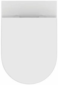 Set vas WC pe pardoseala Ideal Standard Ellisse rimless cu capac softclose alb