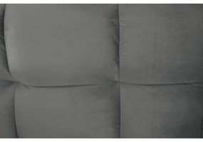 Canapea extensibilă, catifea gri deschis / fag, KAPRERA NEW