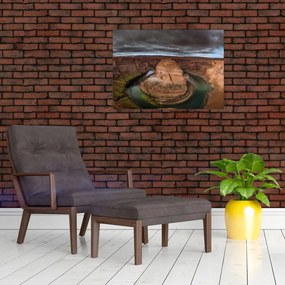 Tablou cu lac în stânci (70x50 cm)